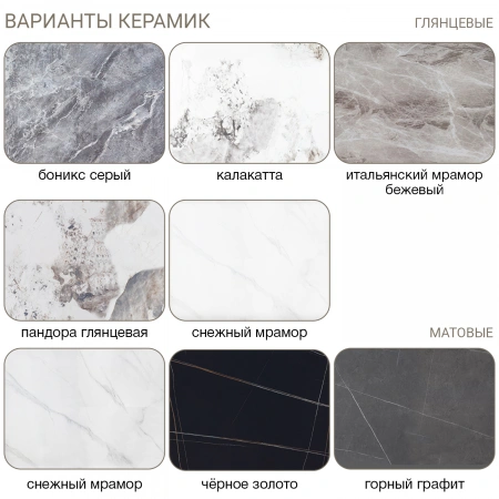Стол раскладной Стронг (160+40+40), керамика Чёрное золото матовое